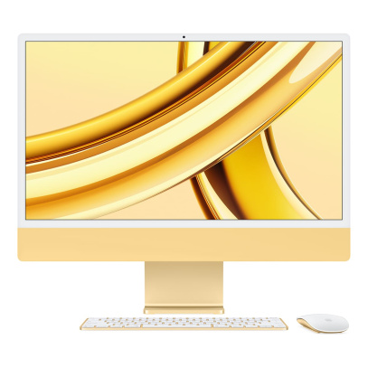 Apple iMac 24" (M3, 8C CPU, 10C GPU, 2023) Retina 4,5K, 8Gb, 512Gb SSD (MQRM3) Yellow, желтый
