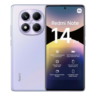 Xiaomi Redmi Note 14 Pro 12/512Gb Aurora Purple, фиолетовый