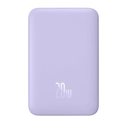 Внешний аккумулятор Baseus 10000mAh Magnetic Wireless Charging Power Bank 20W (PPCXM10) Фиолетовый