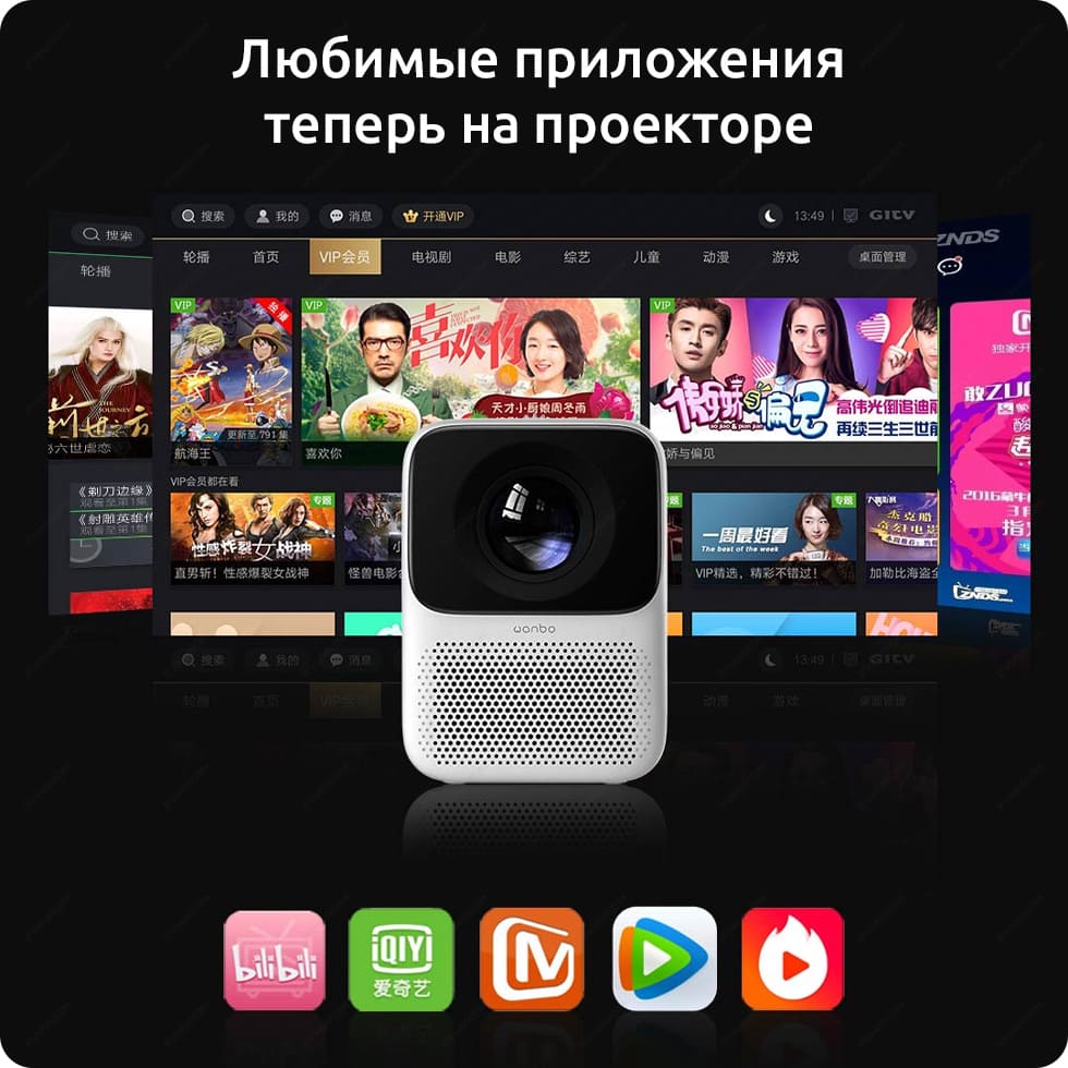 Портативный проектор Wanbo T2 Max Smart Projector (EU)