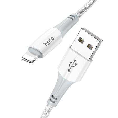 Кабель hoco. Fast charging data cable разъем USB – Lightning, 1 м (X70) Белый