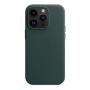 Чехол Leather Case MagSafe для Apple iPhone 14 Pro «Forest Green» Зеленый