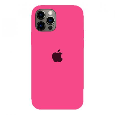 Чехол Silicone Case для Apple iPhone 12 Pro Max Bright Pink, ярко-розовый