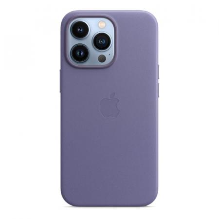 Чехол Leather Case MagSafe для Apple iPhone 13 Pro, кожа, «сиреневая глициния»