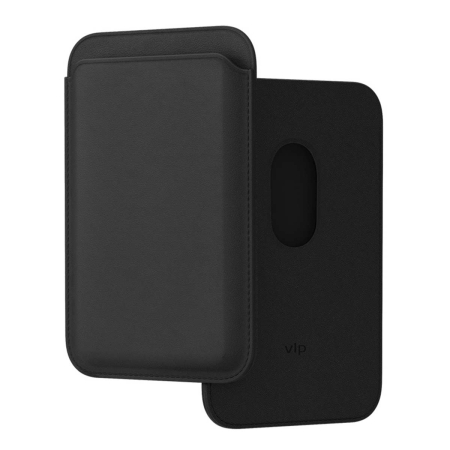 Картхолдер для iPhone VLP с MagSafe из экокожи Чёрный