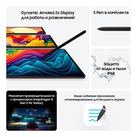 Samsung Galaxy Tab S9+ 12,4" Wi-Fi 12/512Gb Graphite, графит