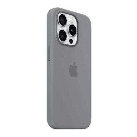 Чехол Silicone Case для Apple iPhone 15 Pro с MagSafe Clay, серый