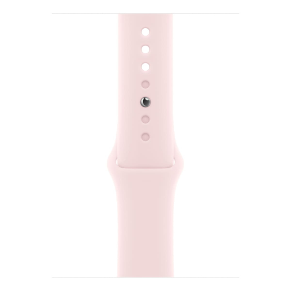 Apple Watch Series 9, 45 мм корпус из алюминия цвета «Pink», ремешок Sport Band размера M/L цвета «Light Pink»