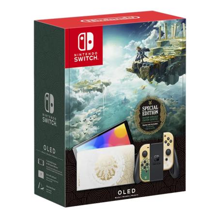 Игровая консоль Nintendo Switch OLED 64Gb The Legend of Zelda: Tears of the Kingdom Edition, золотистый
