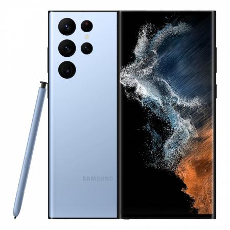 Samsung Galaxy S22 Ultra (2022) 8/128Gb Sky Blue, голубой
