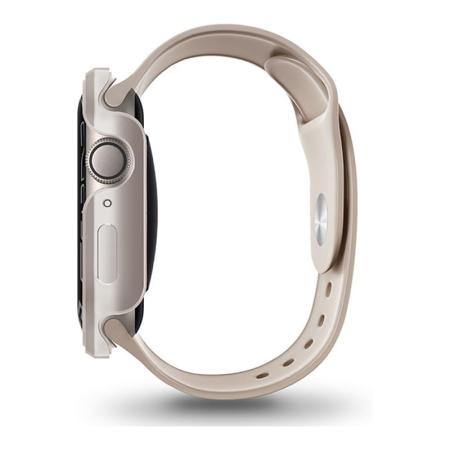 Чехол бампер для Apple Watch 7, 8 41 мм UNIQ Valencia Anodised Aluminium Bumper (41MM-VALSLGT) Золотой