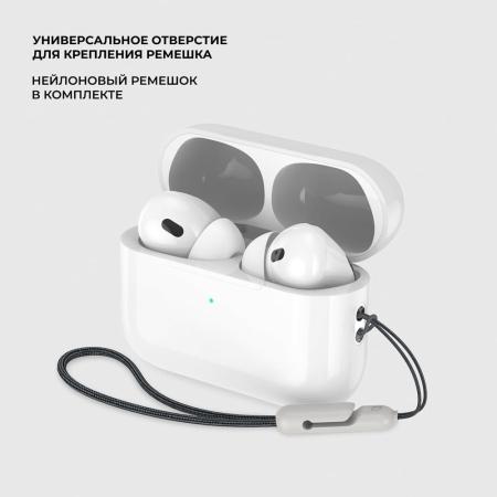 Беспроводные наушники с микрофоном Deppa Air Pro, TWS, BT 5.1, 250 мАч, QI, IPX4 (44167) Белый