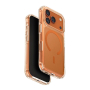 Чехол для iPhone 17 Pro с MagSafe UNIQ HYBRID LIFEPRO XTREME (IP6.3P(2025)-LXAFMFCLRVO) Прозрачно-оранжевый