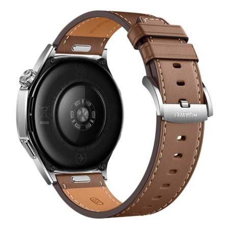 Часы HUAWEI Watch GT 5 Silver, 46 мм, цвет корпуса серебряный, цвет ремешка коричневый