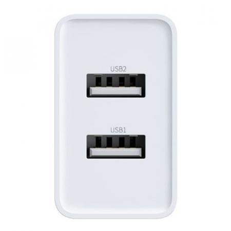 Зарядное устройство Baseus Speed Mini Dual USB Charger 10,5Вт TC-012 (CCFS-R02) Белый