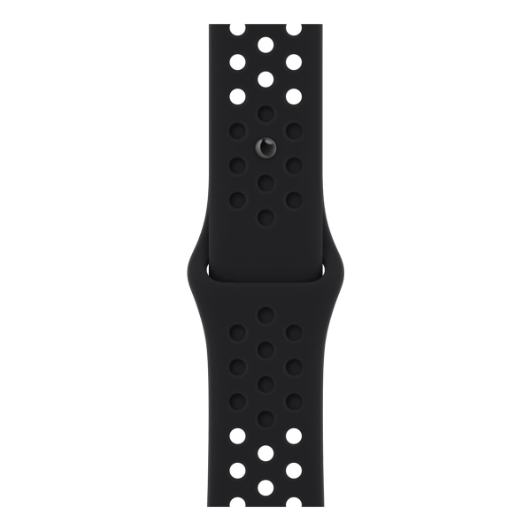 Apple Watch Nike SE (2022), 40 мм корпус из алюминия цвета «Starlight», ремешок Nike Sport Band размера M/L цвета «Black/Black»