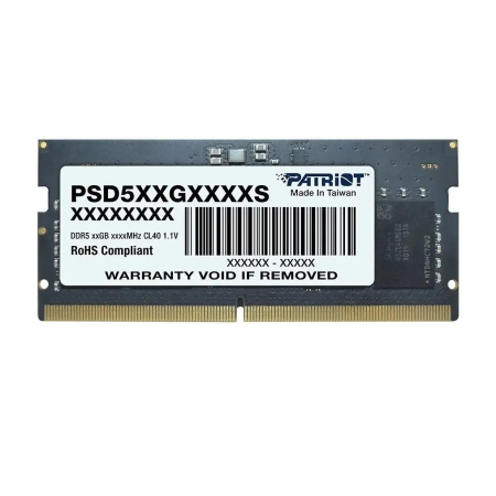 Оперативная память Patriot Signature PSD516G560081S DDR5 16GB 5600MHz CL46 SO DIMM 1x16 ECC