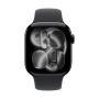 Apple Watch Series 11, 46 мм корпус из алюминия цвета «Jet Black», ремешок Sport Band размера M/L цвета «Black»
