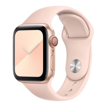 Силиконовый ремешок для Apple Watch 42/49 мм Silicone Case Розовый песок