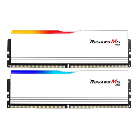 Оперативная память G.SKILL Ripjaws M5 RGB (F5 5200J4040A16GX2 RM5RW) DDR5 32GB 5200MHz CL40 UDIMM 2x16GB RGB White
