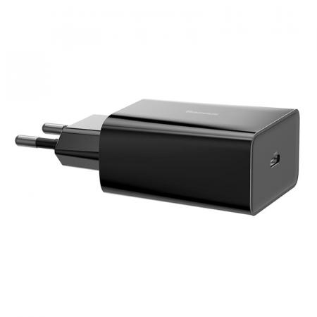 Зарядное устройство USB Type-C Baseus Speed Mini 18Вт (CCFS-X01) Чёрный