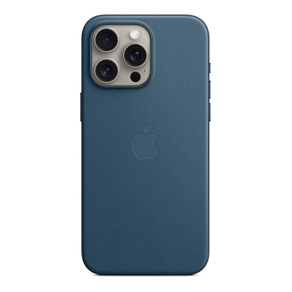 Чехол FineWoven Case для Apple iPhone 15 Pro Max с MagSafe Pacific Blue, синий