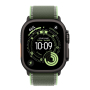 Apple Watch Ultra 3 (2025), 49 мм корпус из титана цвета «Black», ремешок Trail Loop размера S/M цвета «Green/Neon»