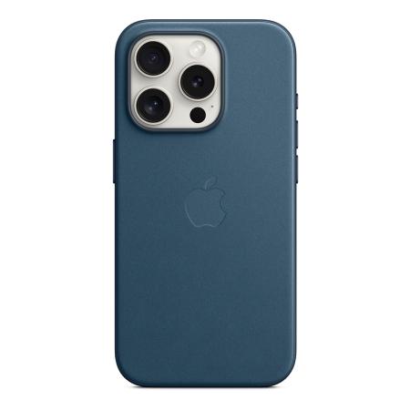 Чехол FineWoven Case для Apple iPhone 15 Pro с MagSafe Pacific Blue, синий