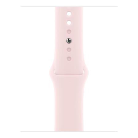 Apple Watch Series 9, 41 мм корпус из алюминия цвета «Pink», ремешок Sport Band размера S/M цвета «Light Pink»