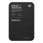 Внешний аккумулятор MOMAX 10000mAh IP136Q2D Q.Mag X1 Qi2 Magnetic wireless Power Bank Gen 2 Чёрный