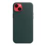 Чехол Leather Case MagSafe для Apple iPhone 14 Plus «Forest Green» Зеленый
